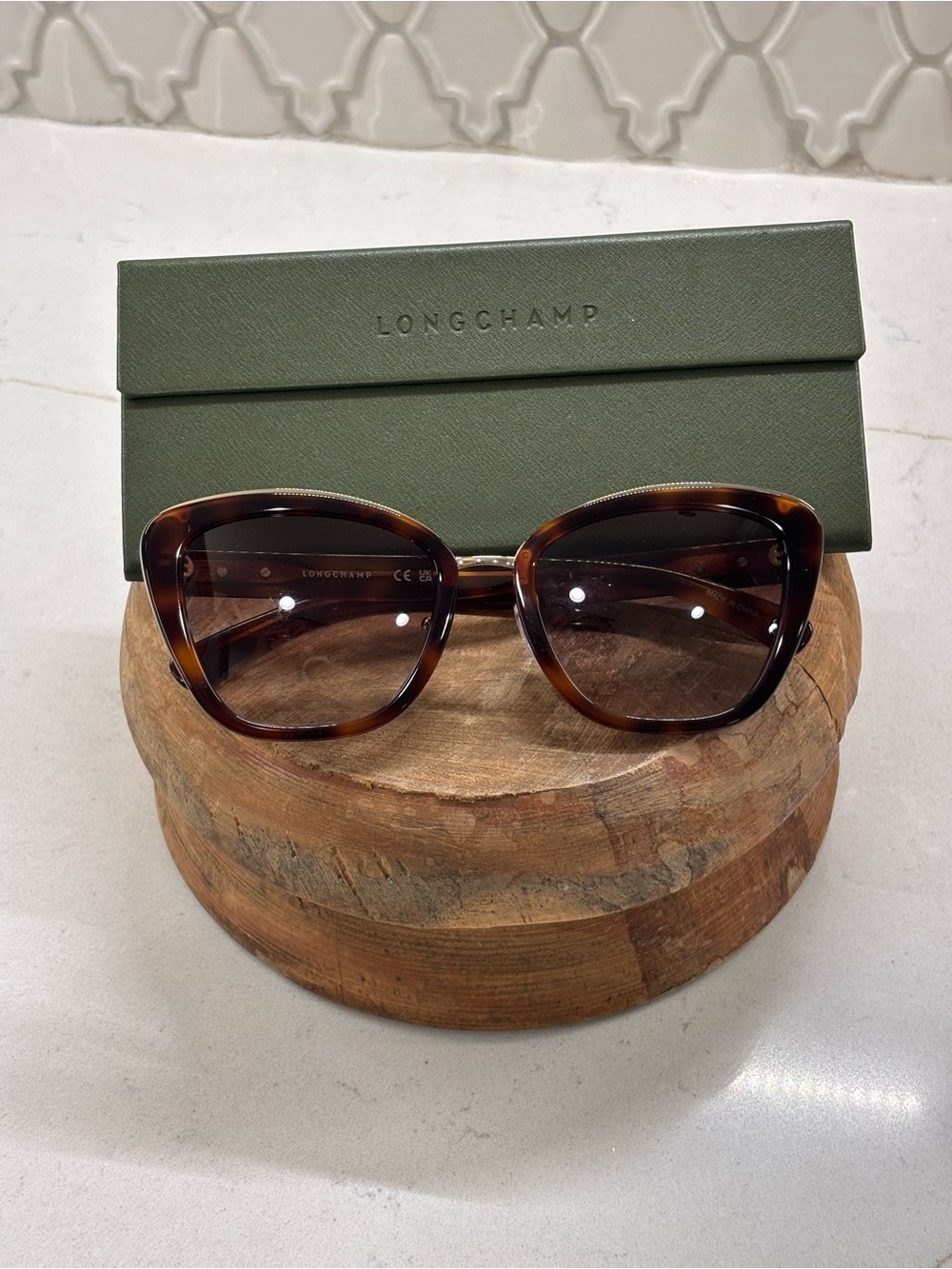 Longchamp Tortoiseshell Sunglasses – New (No Tags)